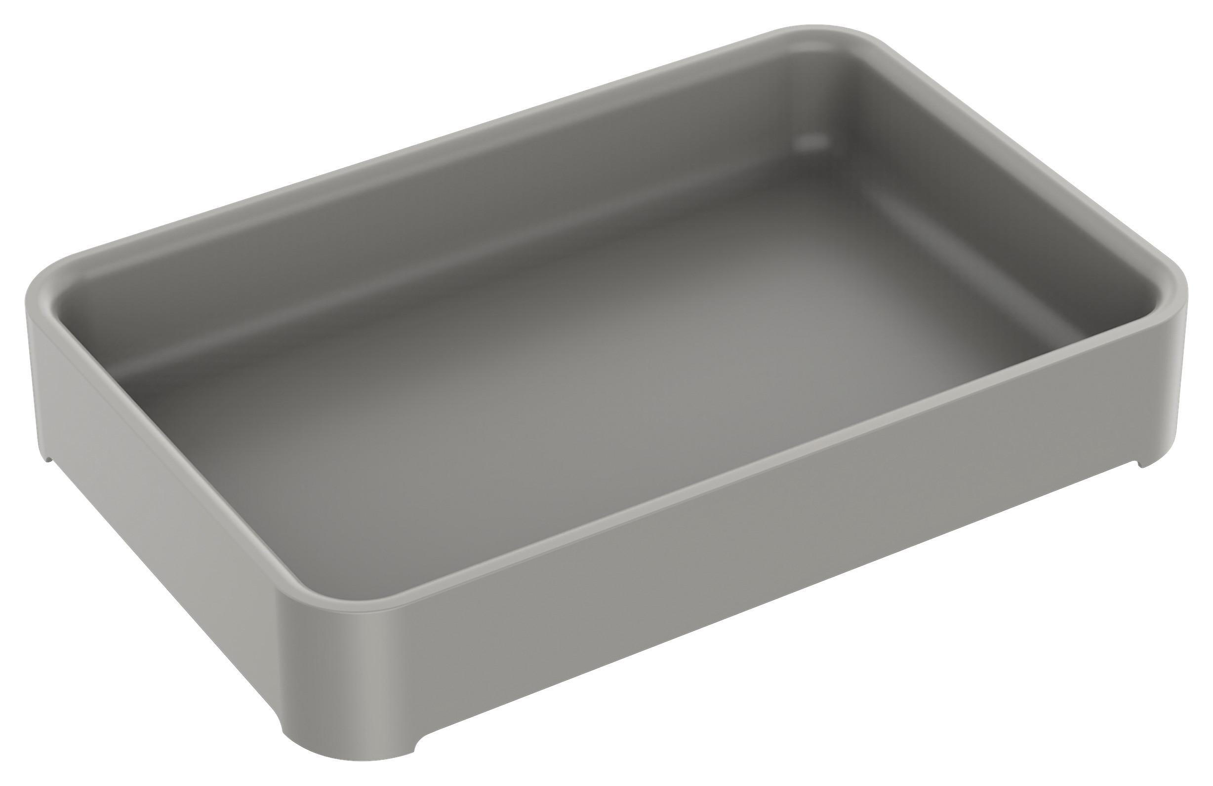 BESTECKEINSATZ Lis Grau - Grau, Kunststoff (28.6/19.1/4.8cm) - Mömax