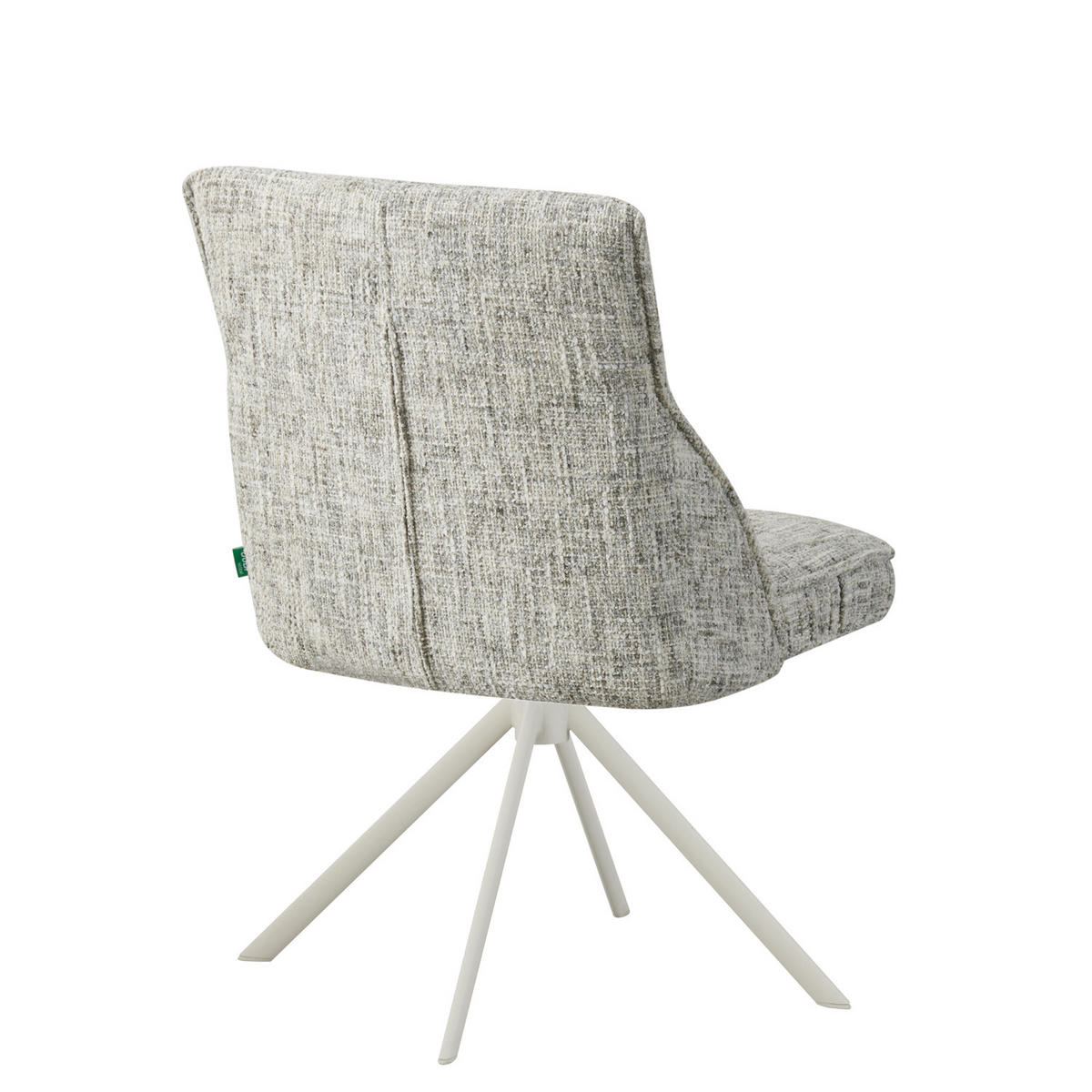 ESSZIMMERSTUHL LINNEA 2er-Set - Hellgrau/Weiß, Textil/Metall (49/84/62cm) - DUBI Möbel