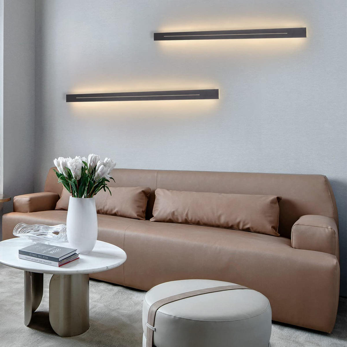 LED WANDLEUCHTE Raum - Schwarz, Metall (5/4/100cm) - Nettlife