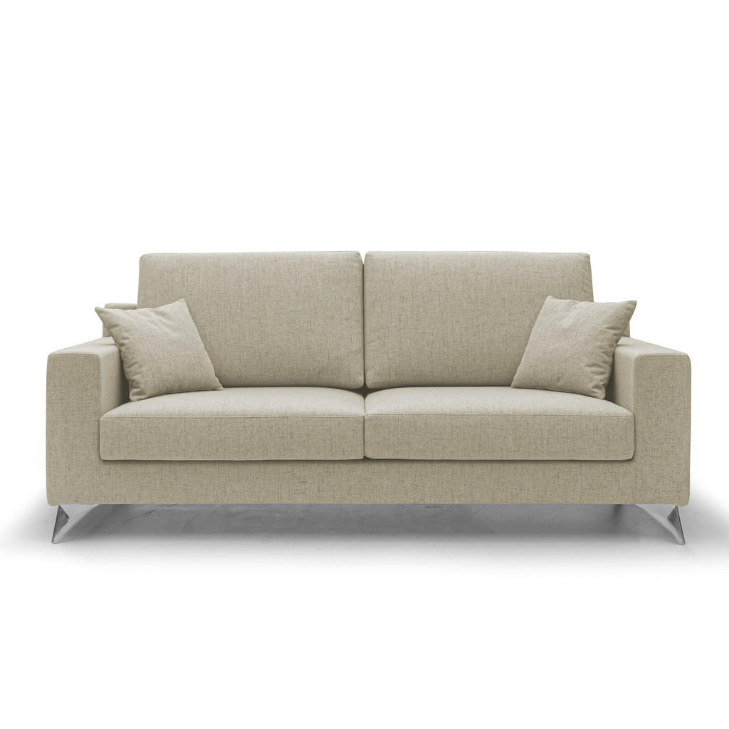 Thumbnail - Divani.store Linearsofa, Beige, Textil, 166x95x91 cm, Wohnzimmer, Sofas & Couches, Sofas