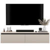 TV-SCHRANK Selene Kaschmir matt Glamour 140 cm - Kaschmir, Holzwerkstoff (140/30/35cm) - Meble Lindner