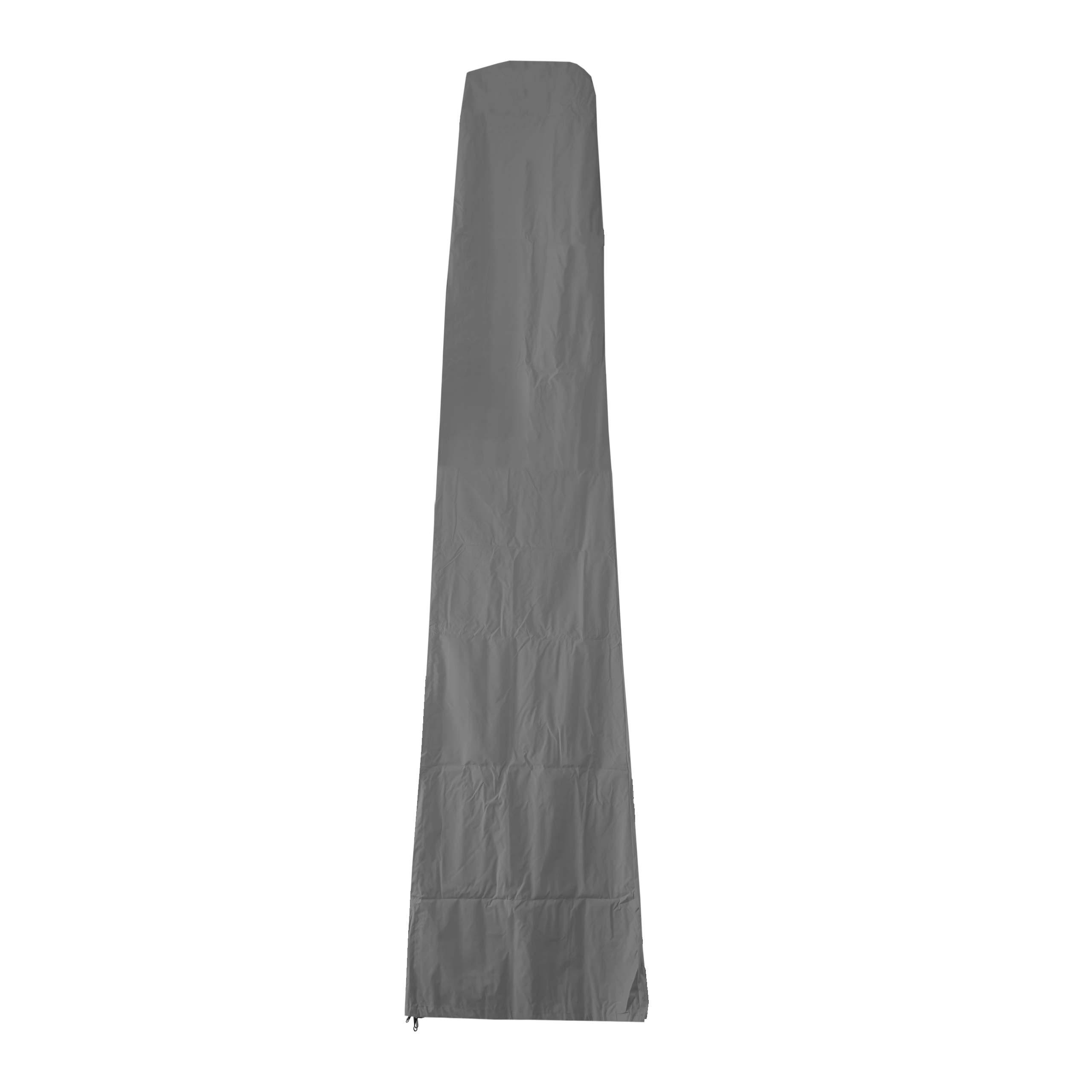 SCHIRMHÜLLE 370cm für-Marktschirm HxBxT 370x90x1cm anthrazit mit Reißverschluss - Anthrazit, Textil (90/370/1cm) - PROREGAL