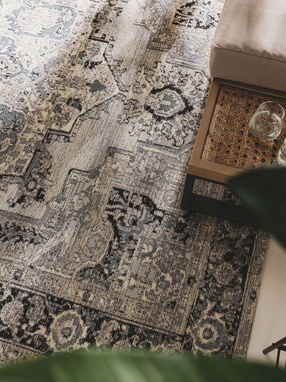TEPPICH In- & Outdoor-Teppich Artis Grau - Grau, Kunststoff/Textil (160/1cm) - KUNSTLOFT