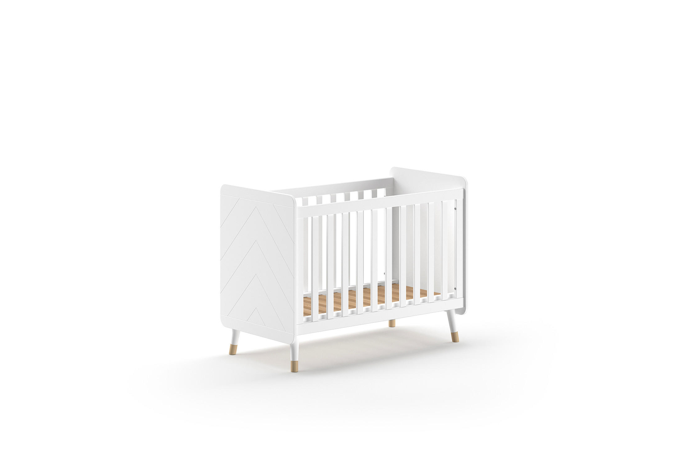 BABYBETT BILLY Weiß 68x124x94 cm - Weiß, Holz - FURNLUX