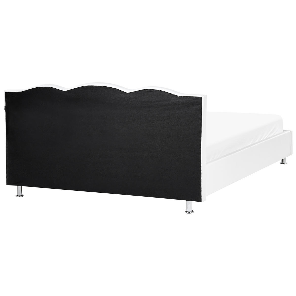 BETT 180/200cm Weiß Metz - Weiß, Textil (180/200cm) - Beliani