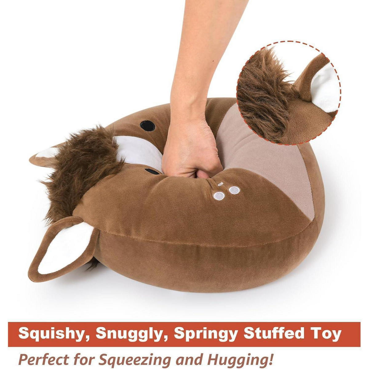 PLÜSCHTIER Pferd Braun 30cm - Braun, Textil (30/30cm)
