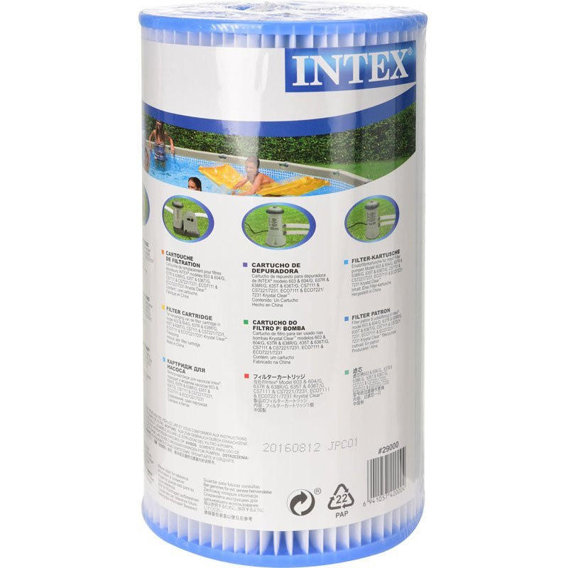 WASSERFILTER Typ A - Weiß, Kunststoff (10/20/10cm)