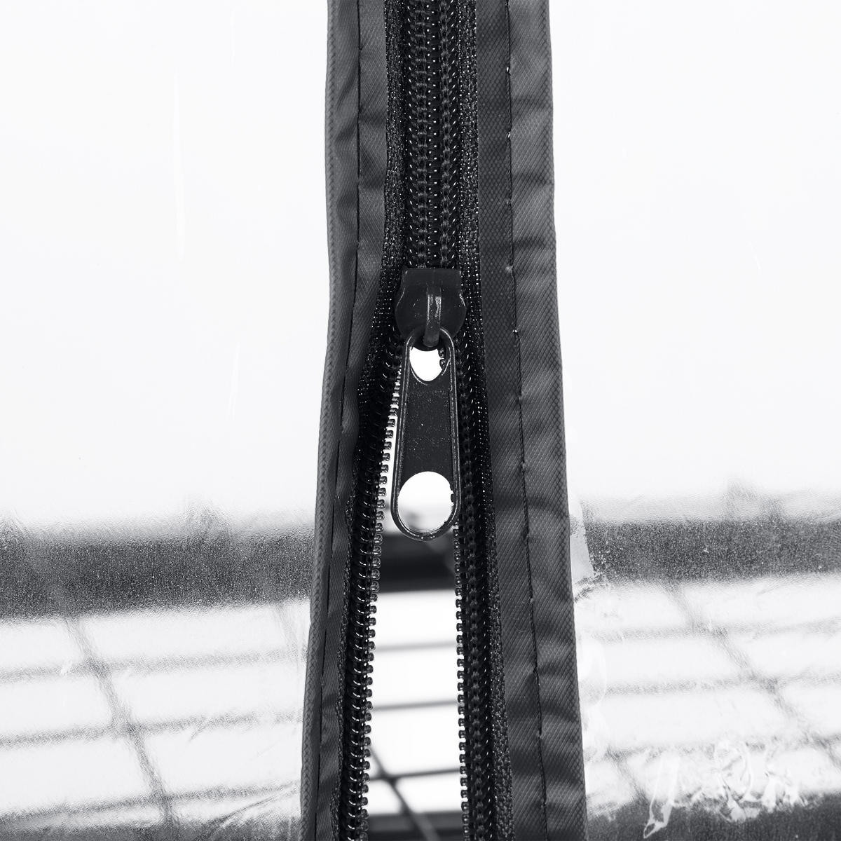 BALKONGEWÄCHSHAUS - Schwarz, Kunststoff/Metall (48/80/24.5cm) - Relaxdays