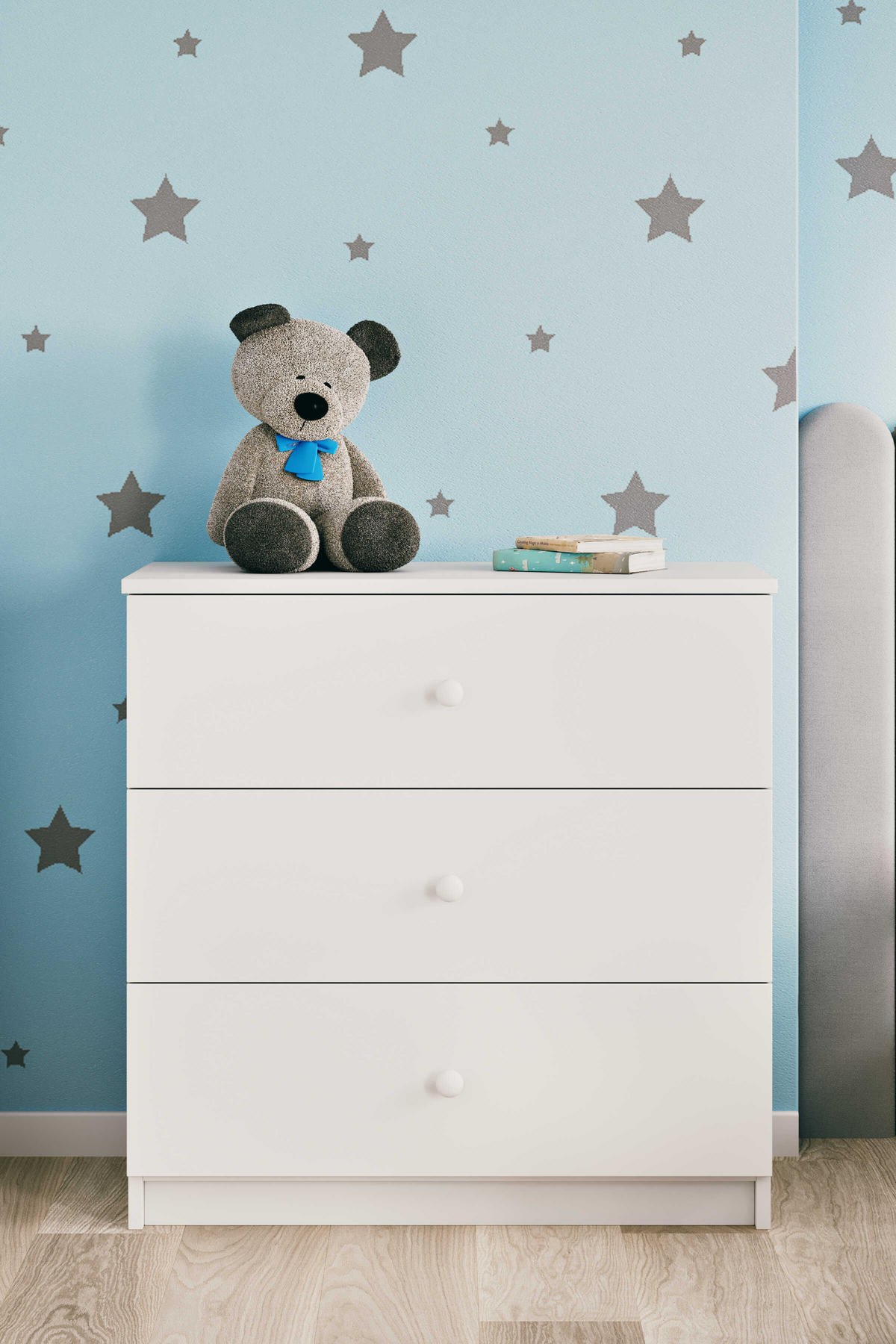 KOMMODE Babydreams ohne Muster 81/81/41 - Weiß, Holzwerkstoff (81/81/41cm) - RAUMHIRSCH FURNITURE