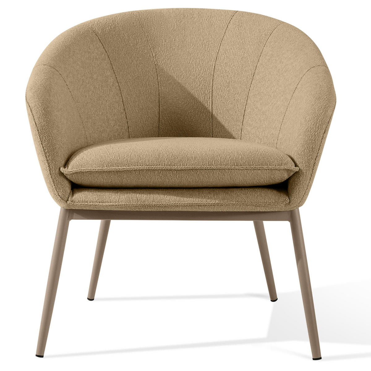 GARTENMÖBELSET SOLIS Gartenlounge-Set, - Beige, Textil/Metall - KONSIMO®