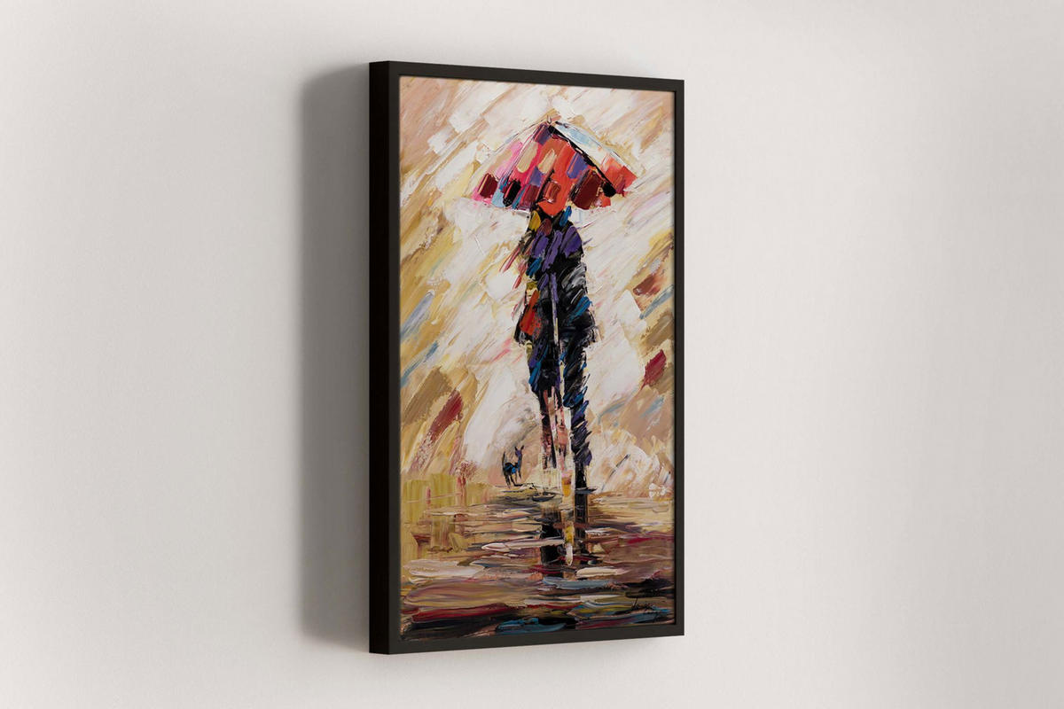 ACRYLBILD HANDGEMALT 60/90 cm - Multicolor, Holz/Textil (1.38/90cm) - KUNSTLOFT