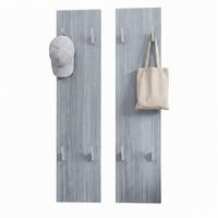 GARDEROBENPANEEL Wandpaneel Avola-Anthrazit - Anthrazit, Holzwerkstoff (120/28/2cm) - Vladon