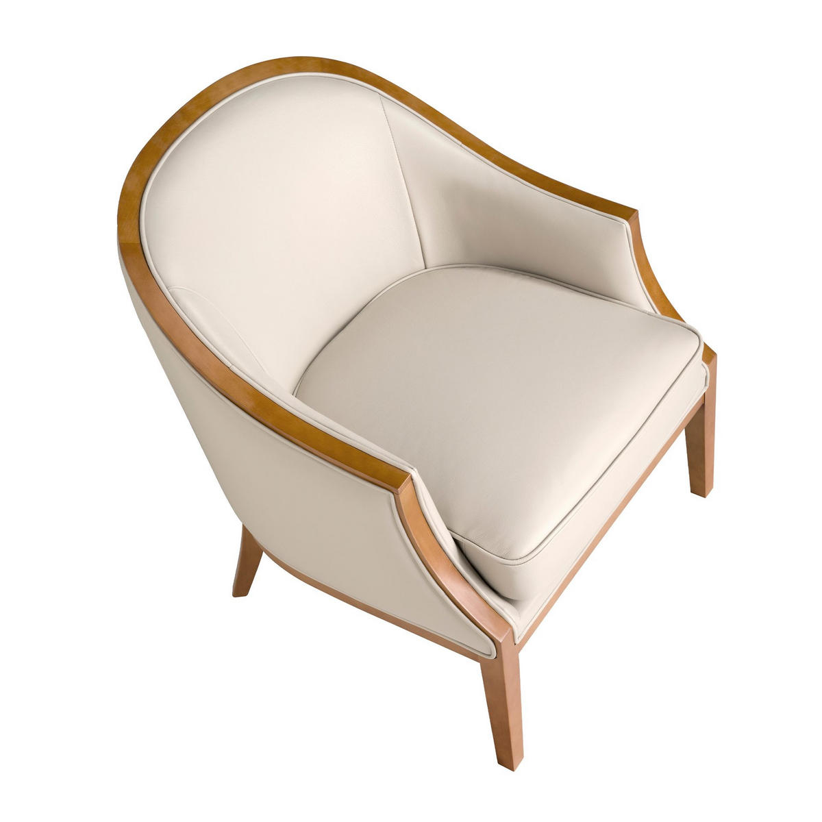 SESSEL Ledersessel Sand 74/81/84 cm - Sandfarben/Honig, Leder (74/84/81cm) - ANGEL CERDA