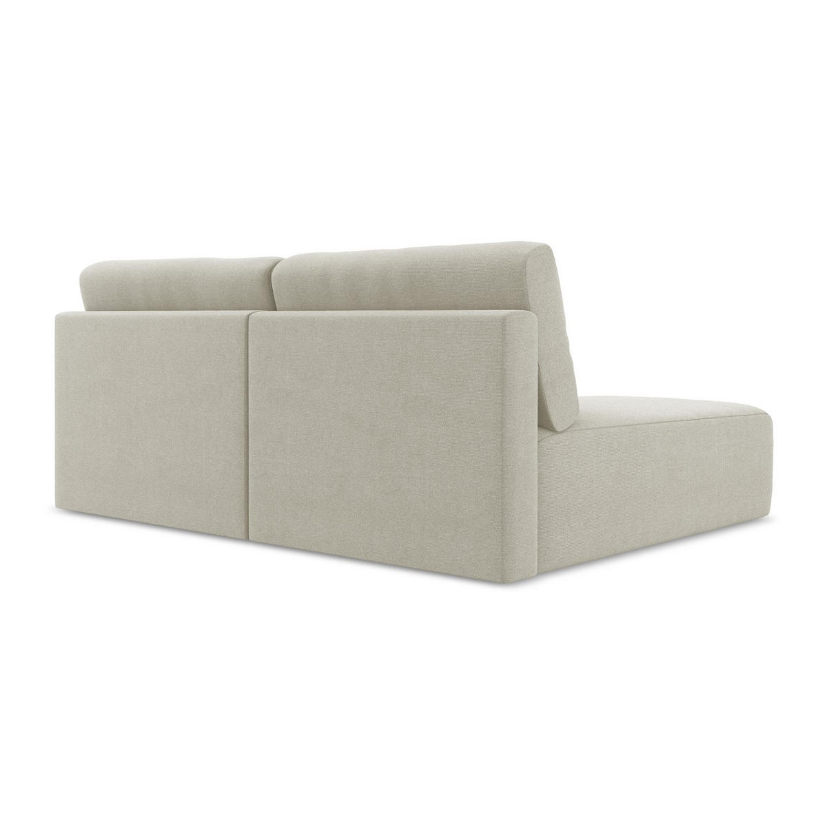 ECKSOFA mit Schlaffunktion links Strukturstoff Stoff Beige - Beige/Creme, Kunststoff/Textil (149/210cm) - LaMiaSofa