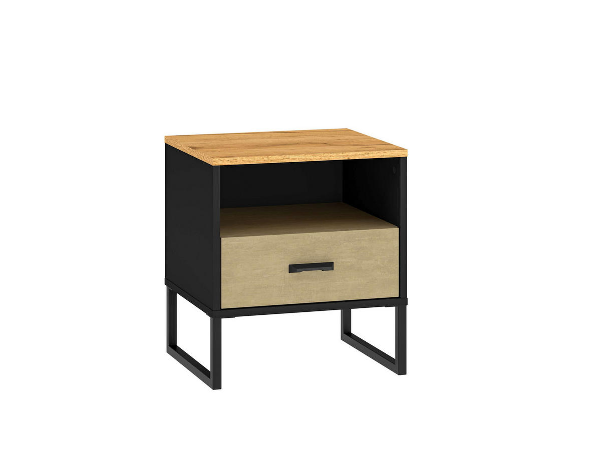 SCHLAFZIMMER Set 7-tlg. Colt – Eichefarben - Eichefarben, Holzwerkstoff (120/190/55cm) - hi-markt