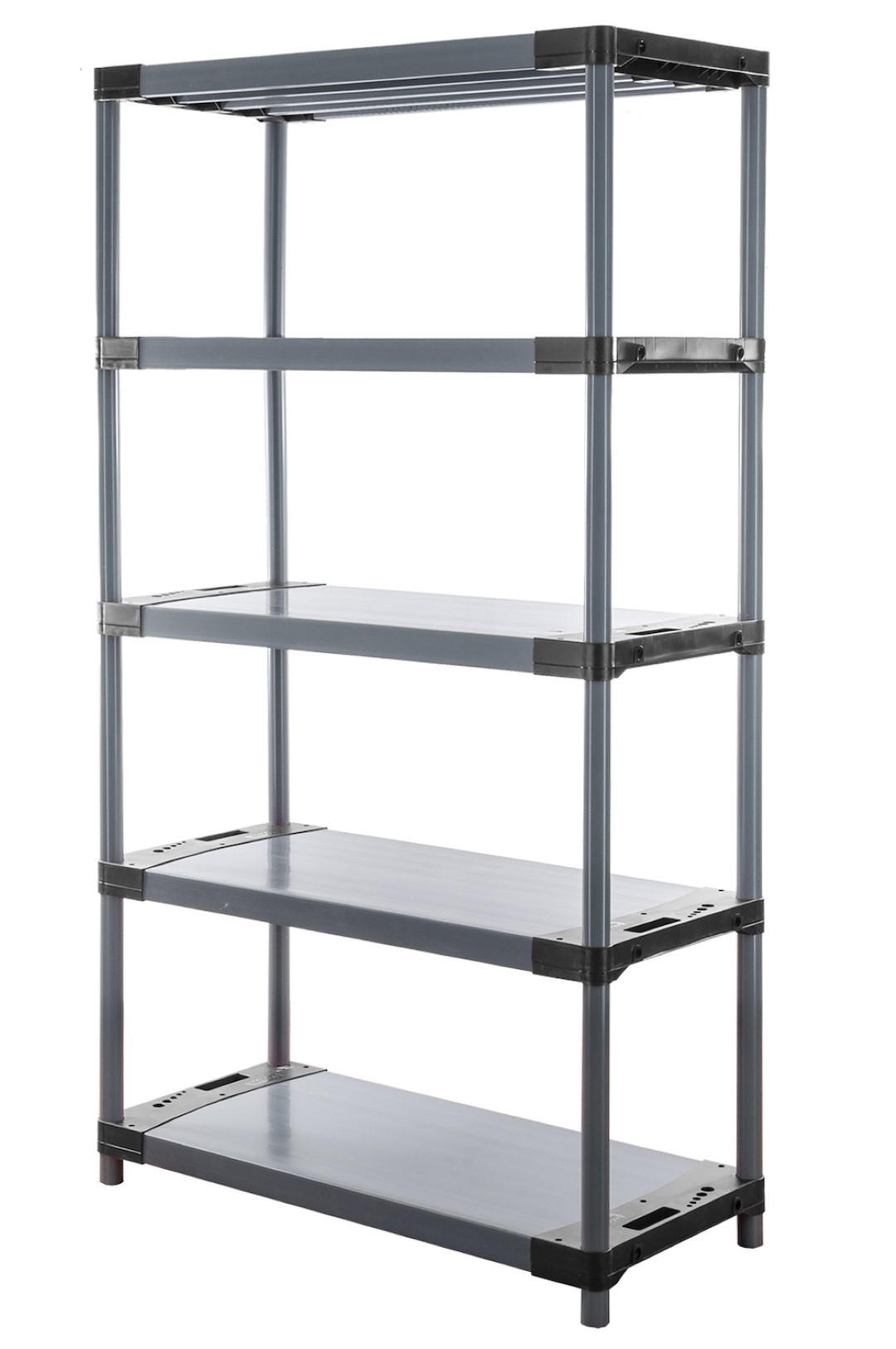 Proregal Kunststoffregal Grau 100x180x46 cm