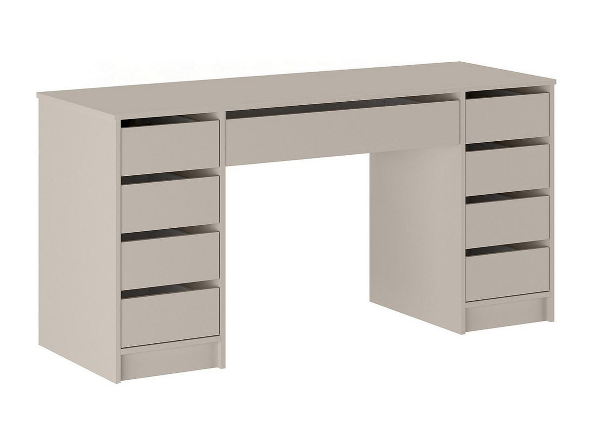 SCHREIBTISCH - 152.3 cm x 53.6 cm - holz - beige Jenemi - Beige, Holz (53.6/152.3/76cm) - Vente-Unique