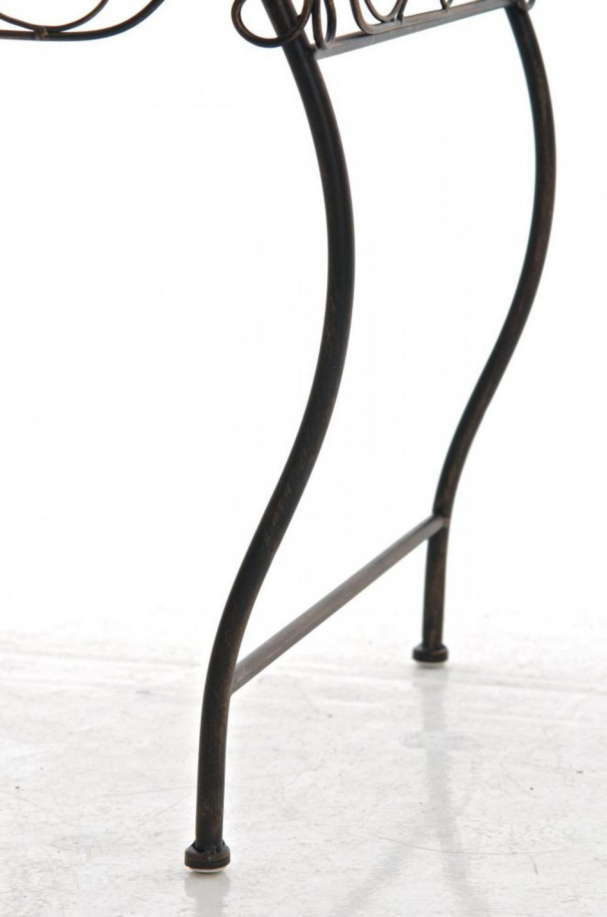 GARTENTISCH eckig 49/45/46 cm Metall Bronze - Bronzefarben, Metall (45/49/46cm) - CLP