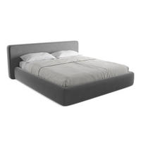 POLSTERBETT mit Bettkasten und Lattenrost 220x225 Grau - Schwarz/Grau, Kunststoff/Textil (180/200cm) - Makamii