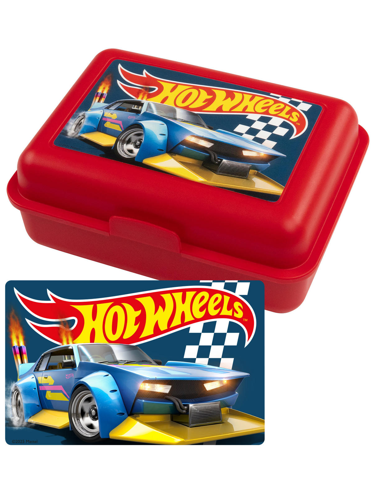 BROTDOSE Hot Wheels Blue Car Rot 17,5 x 12,8 x 6,9 cm - Rot, Kunststoff (17.5/6.9/12.8cm) - Hot Wheels
