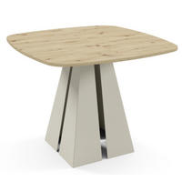 TISCH Kaschmir Figo Ausziehbar Mit Metallgestell 100x100x76 cm - Kaschmir, Holzwerkstoff (100/100/76cm) - Sepro Meble