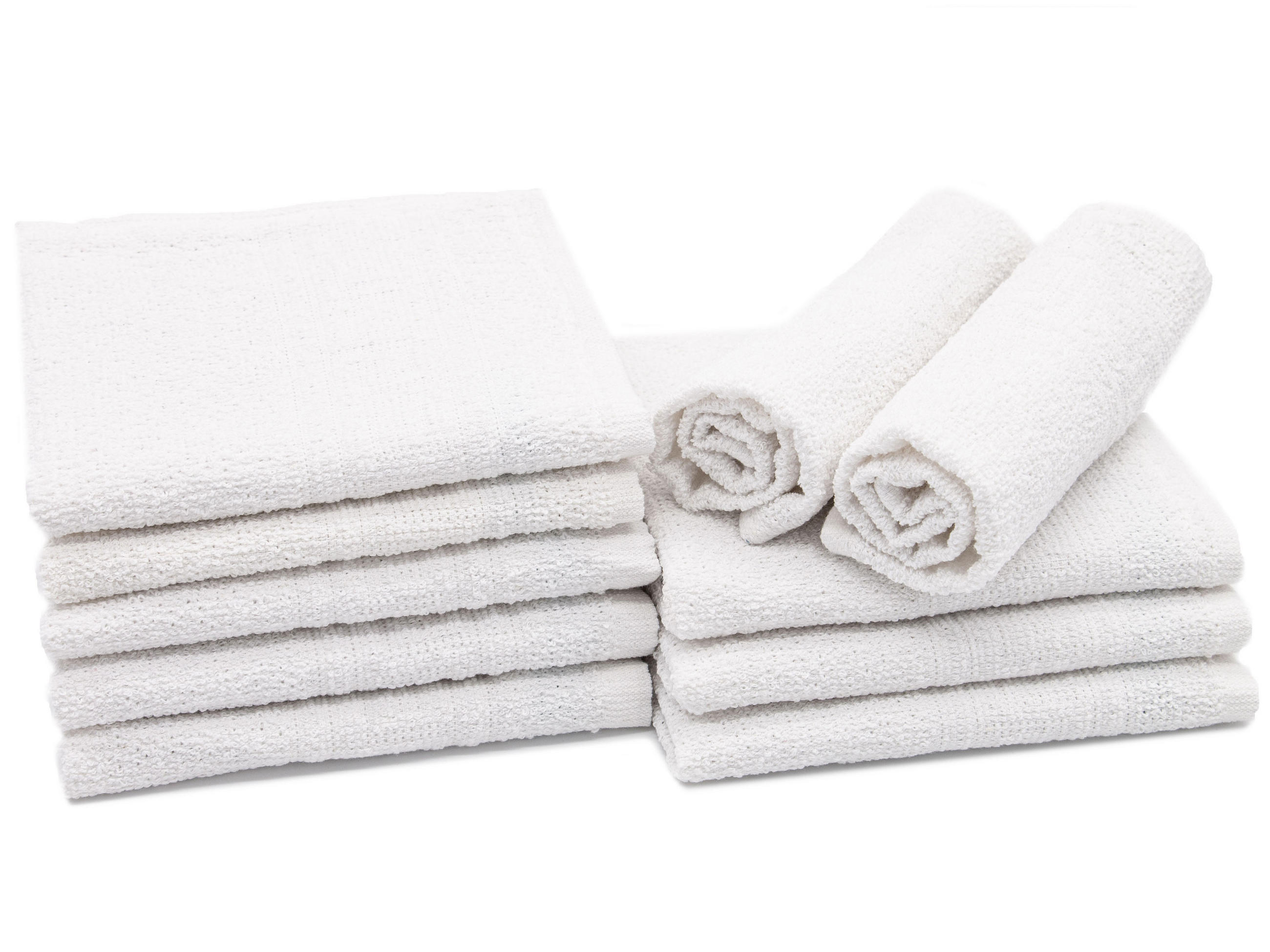 SEIFTÜCHER, 10er-Set, 30x30 cm, 70% Baumwolle, 30% Polyester, Weiß - Weiß, Textil (30/30cm) - Zollner