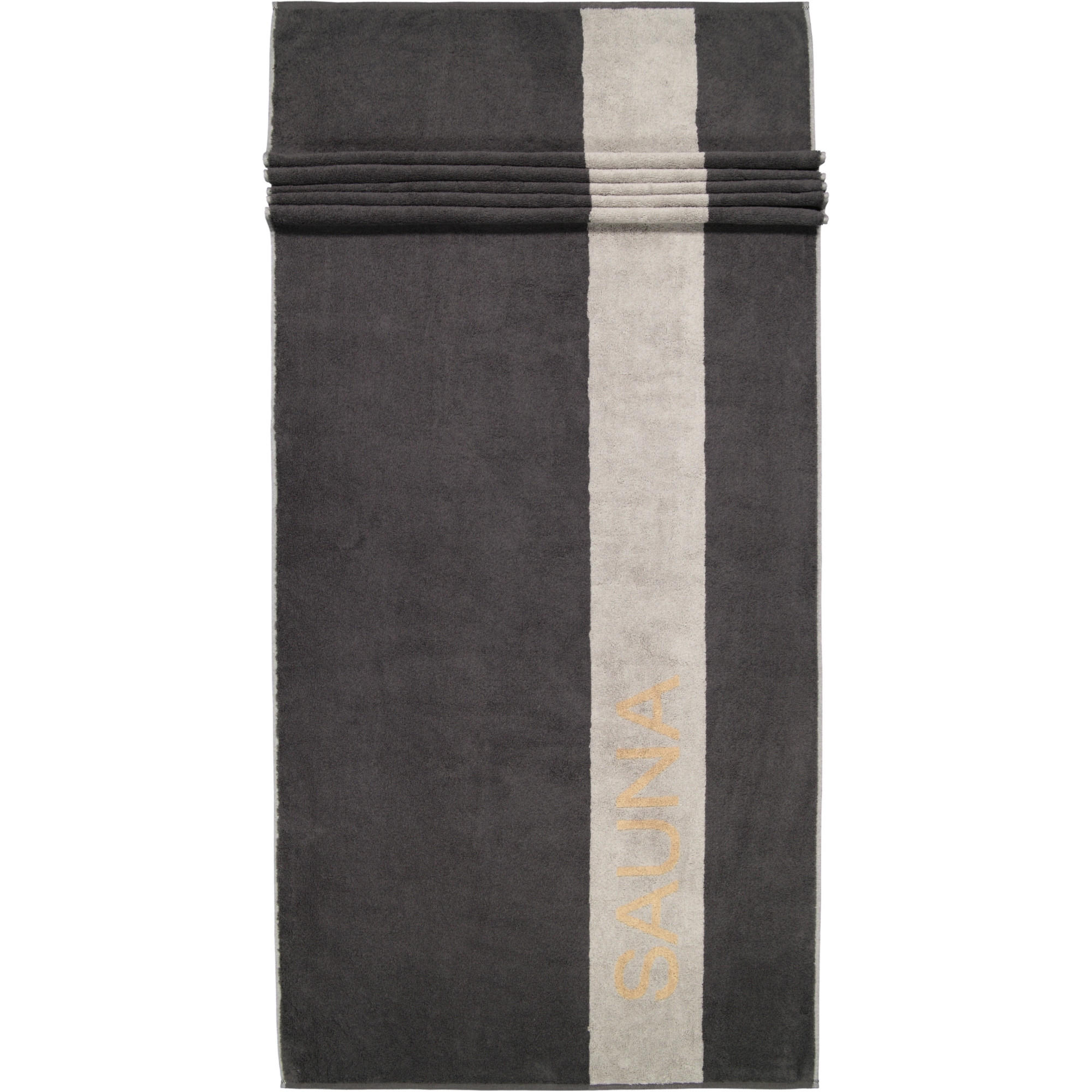 SAUNATÜCHER SAUNA 6238 STONE - 73 - Grau, Textil (80/200cm) - Cawoe