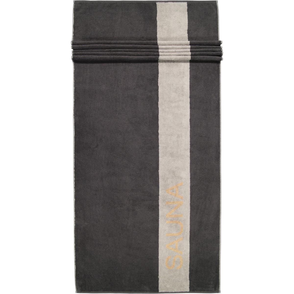 SAUNATÜCHER SAUNA 6238 STONE - 73 - Grau, Textil (80/200cm) - Cawoe