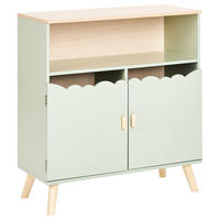 SKŘÍŇ Světle zelená Lackey - světle zelená, kompozitní dřevo (70/74/30cm) - Beliani