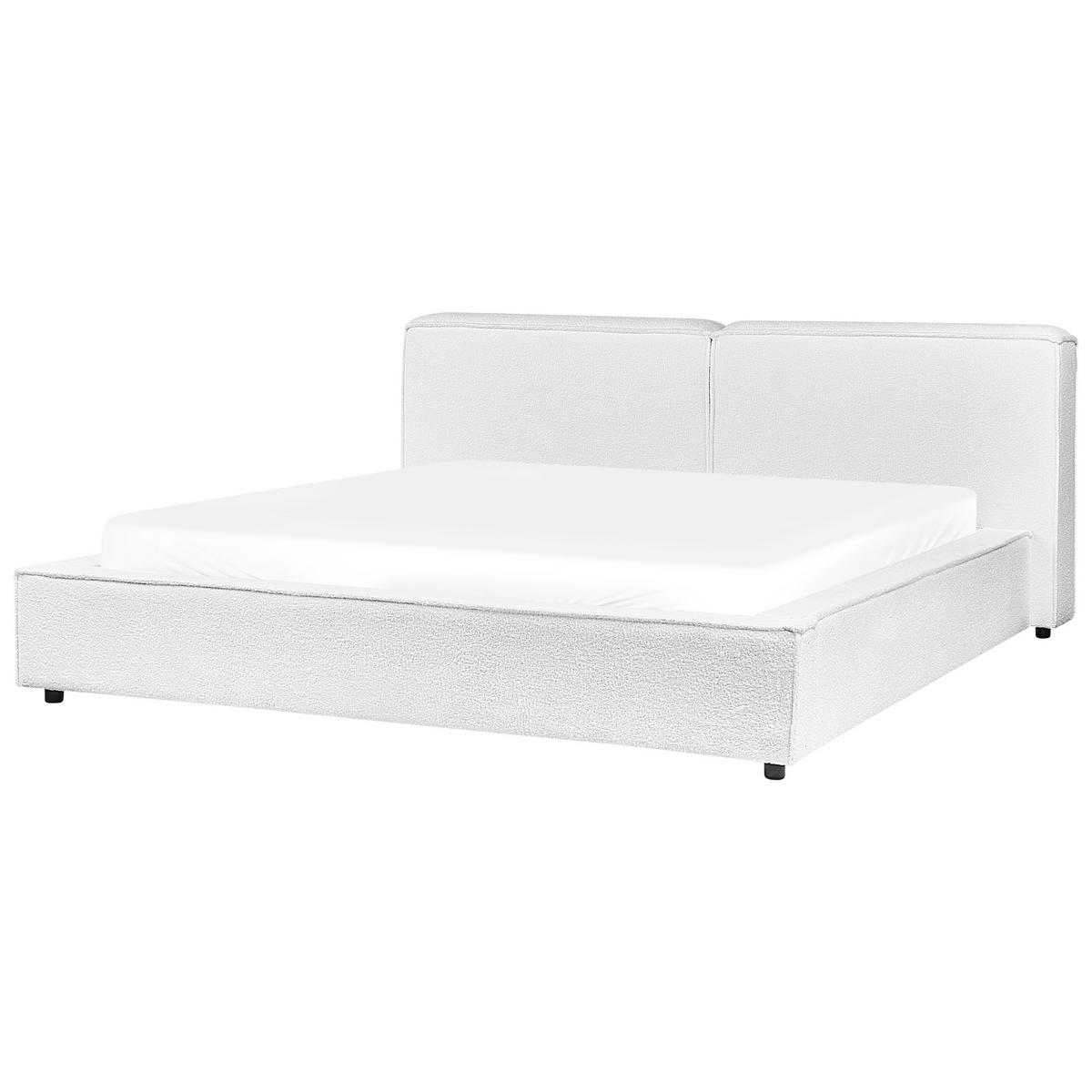 POLSTERBETT mit Lattenrost 180x200 cm Weiß Linards - Weiß, Textil (180/200cm) - Beliani