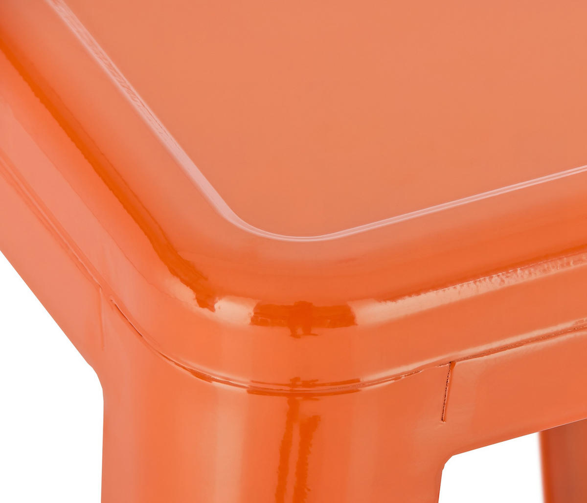 BARHOCKER 2er Set Metall orange - Orange, Metall (43/76/43cm) - CLP