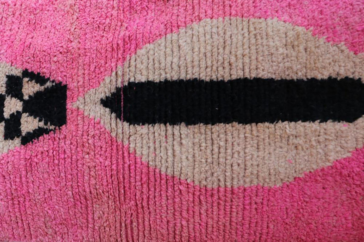 BERBERTEPPICH Teppichläufer aus Wolle 200x 300 cm - Pink, Naturmaterialien (200/300cm) - AFK Living