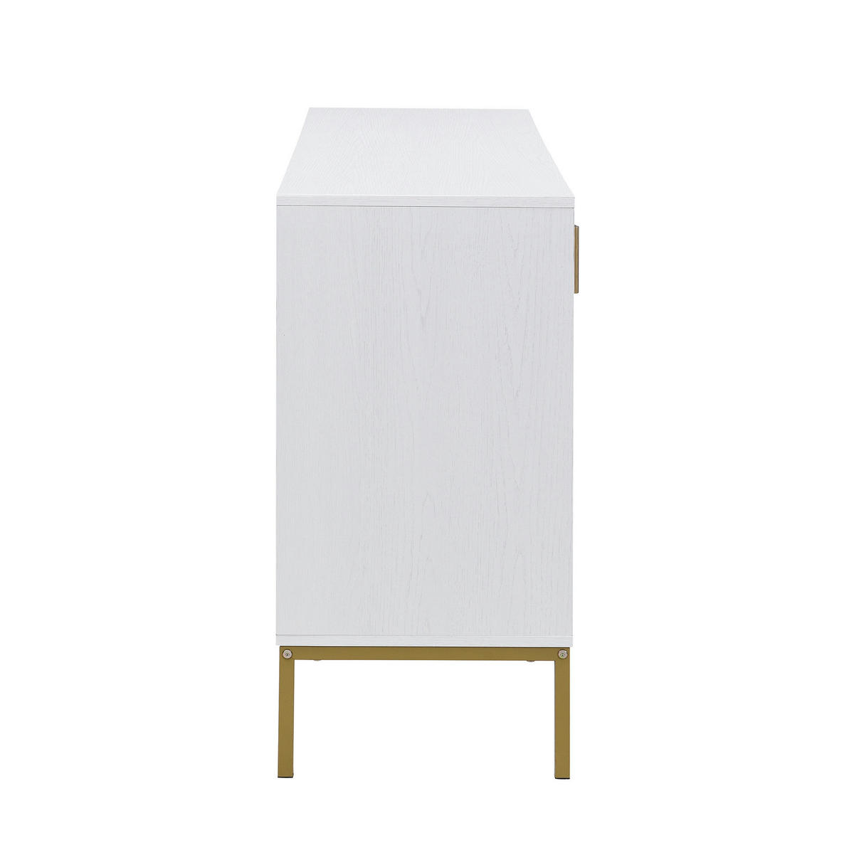 SIDEBOARD 160/40/80,5 cm in Weiß mit 4 Türen und verstellbaren Einlegeböden - Weiß, Holzwerkstoff (40/80.5/160cm) - Flora Grace