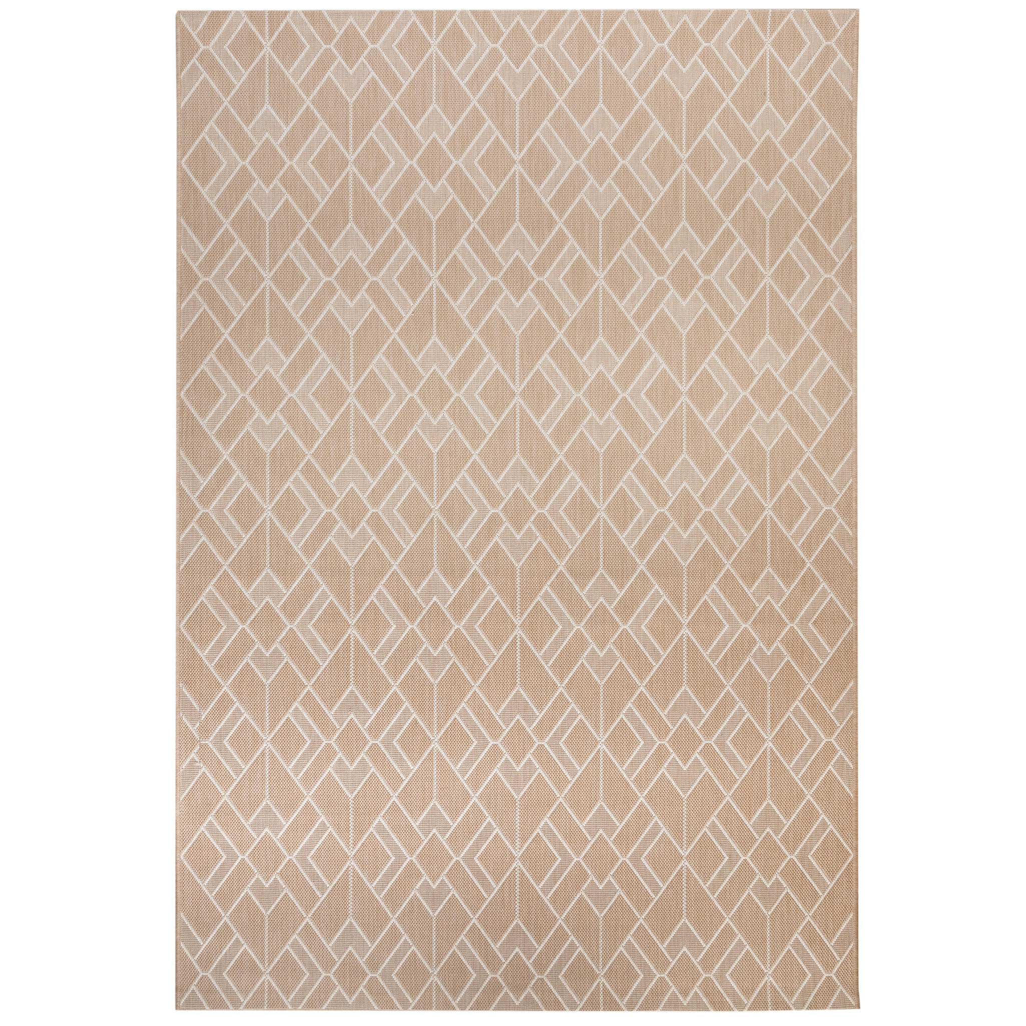 OUTDOORTEPPICH 280/380 cm Bergen Raute - Beige, Textil (280/380cm) - Steffensmeier
