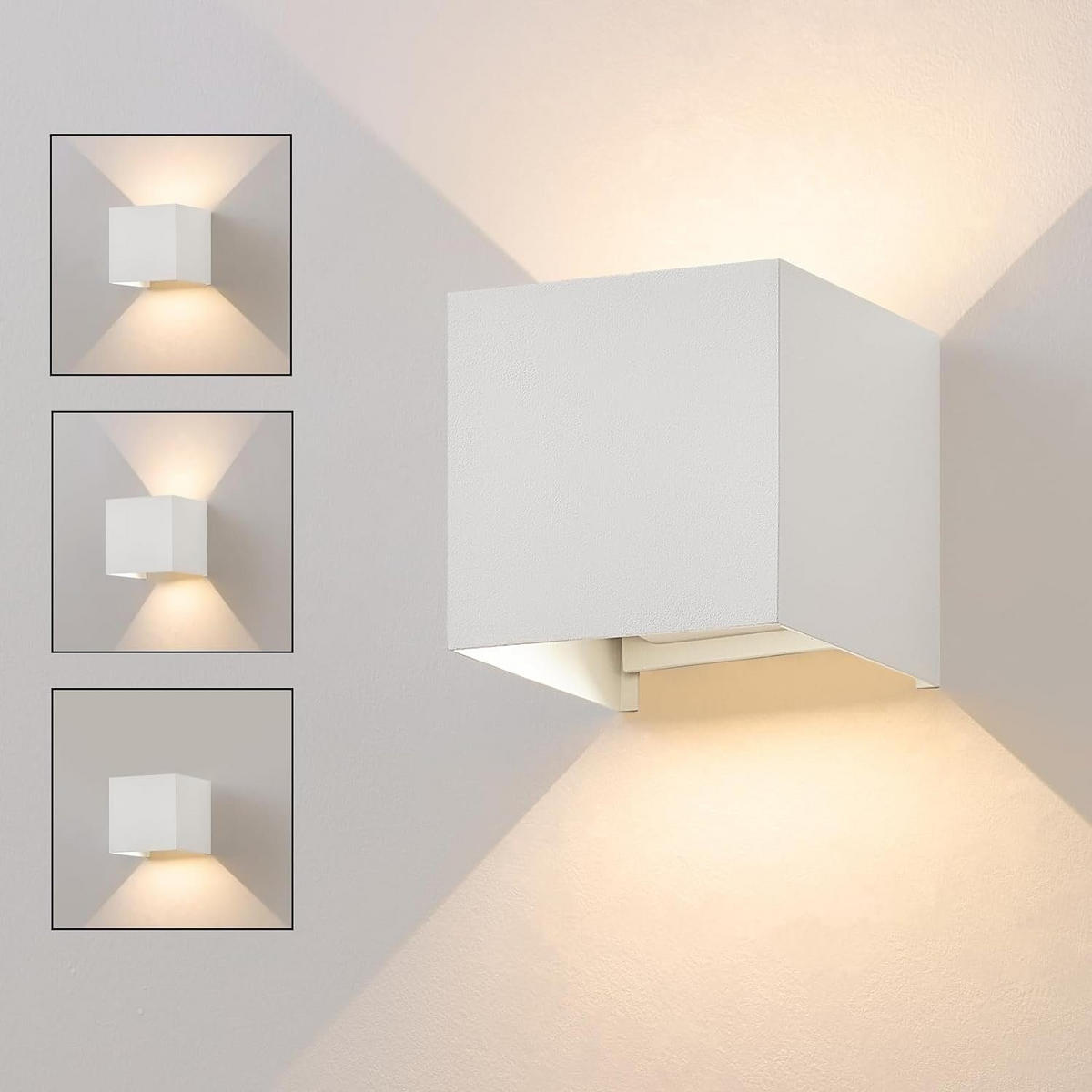 LED WANDLEUCHTE Inspiration 1er-Set - Weiß, Metall (10/10/10cm) - Nettlife