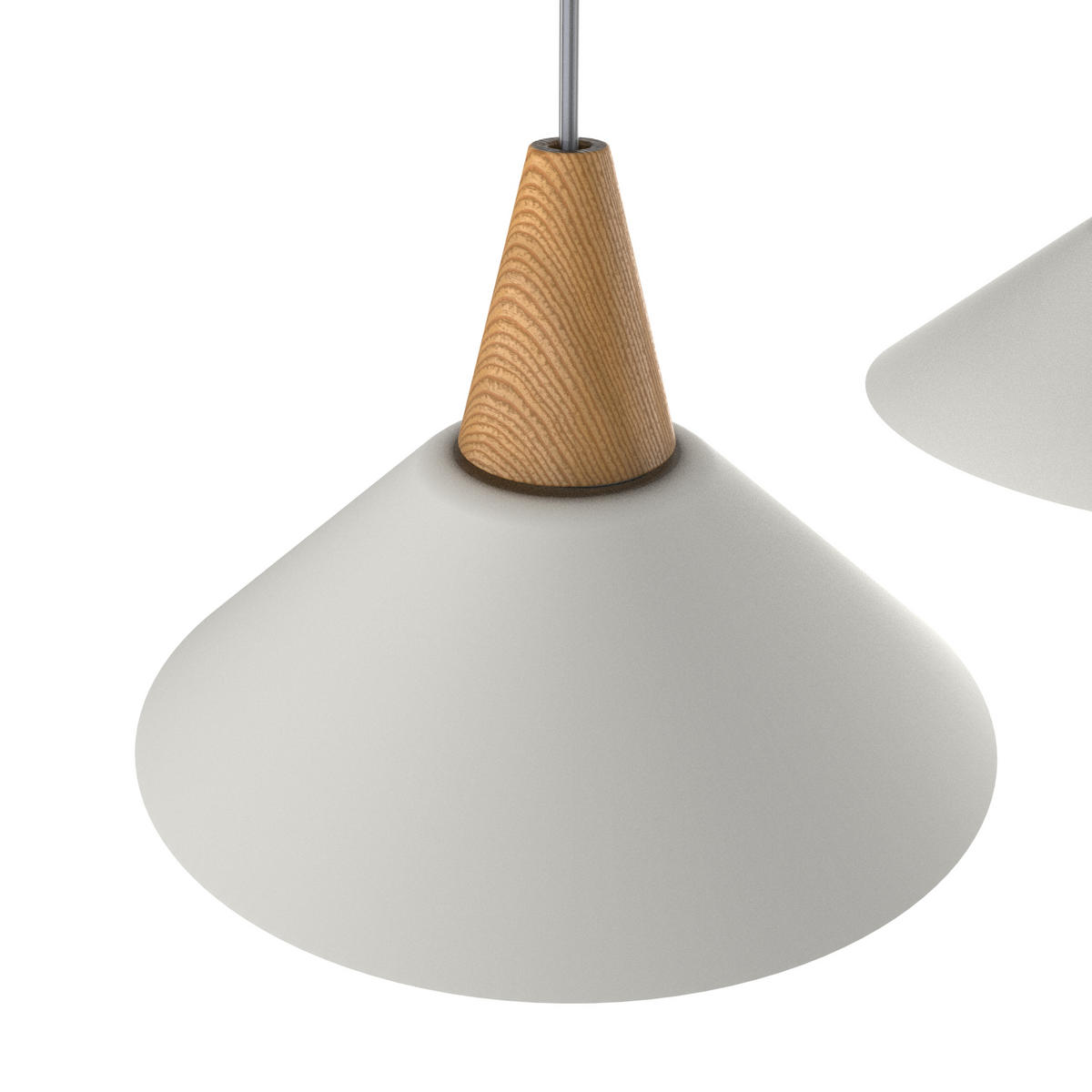HÄNGELEUCHTE Funnel Linear - Weiß, Metall (25/100/16cm) - Lumicom