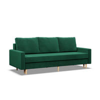 SOFA Blank flaschengrün 212/92/92 - Grün, Textil (212/92/92cm) - SIMKAM Furniture