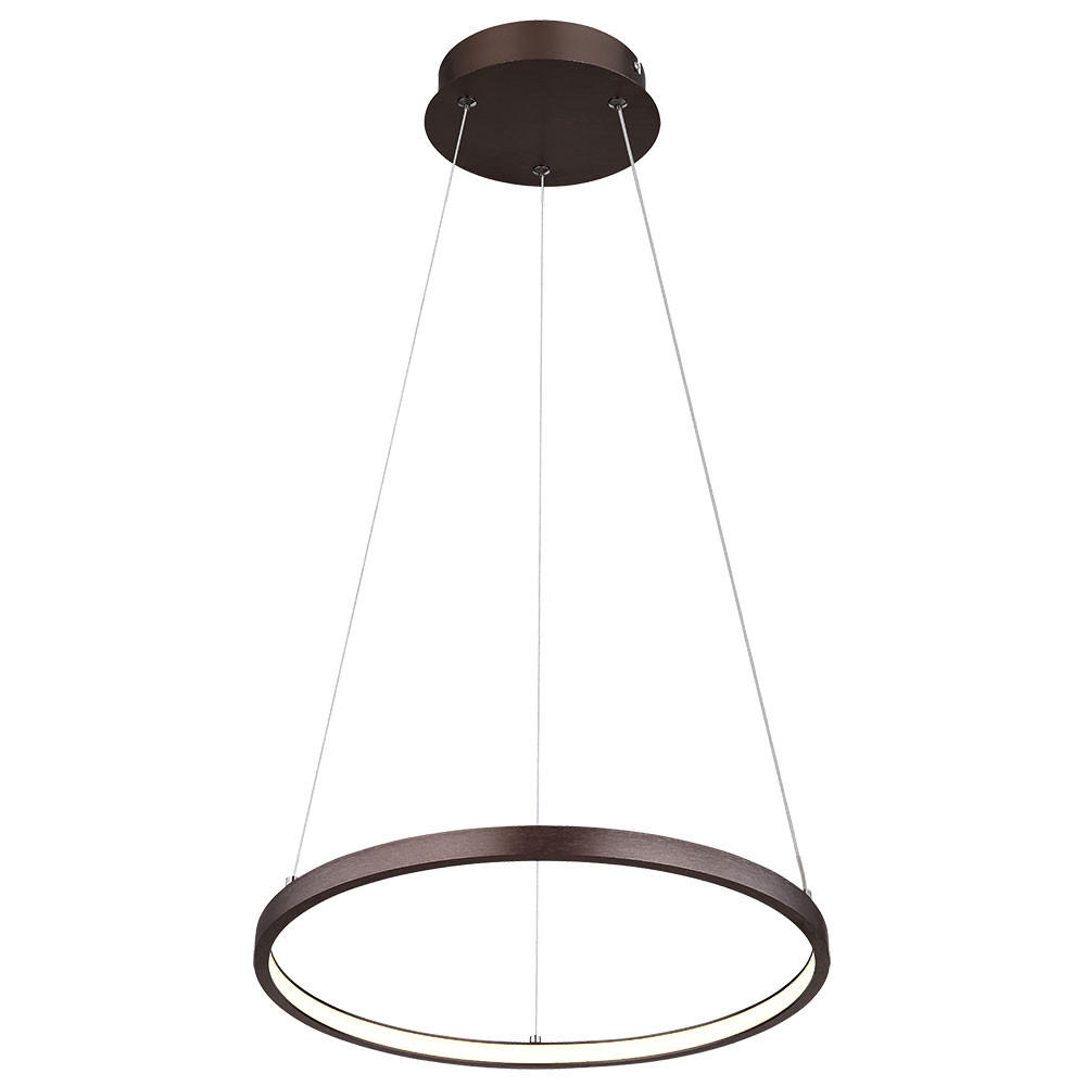 LED HÄNGELEUCHTE Metall Kaffeefarben Opal - Braun, Metall (38.5/38.5/120cm) - Globo Lighting
