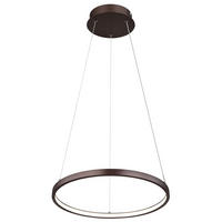 LED HÄNGELEUCHTE Metall Kaffeefarben Opal - Braun, Metall (38.5/38.5/120cm) - Globo Lighting