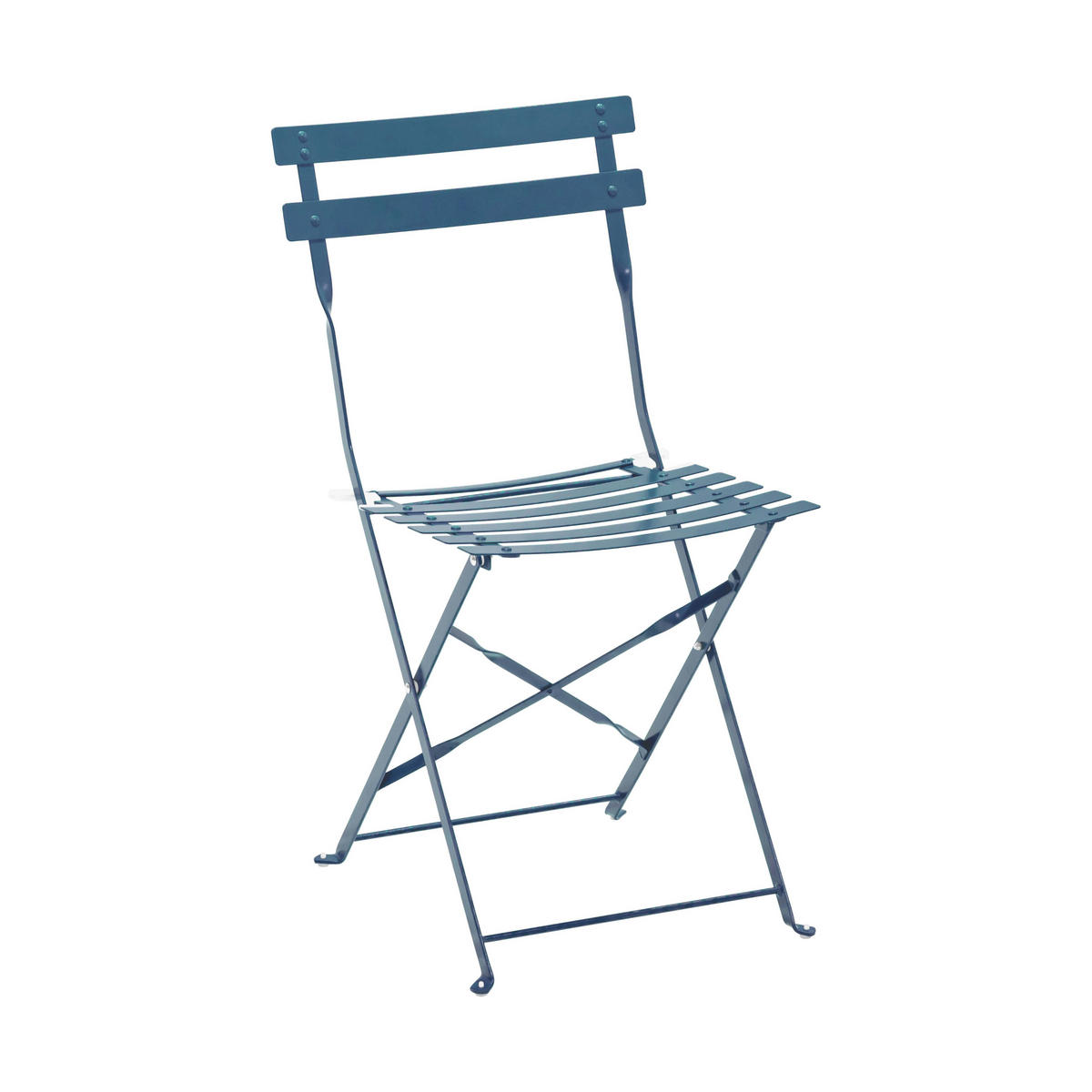 KLAPPSTUHL 2-tlg., Pazifikblau - Blau, Metall (46/82/42cm) - Oviala