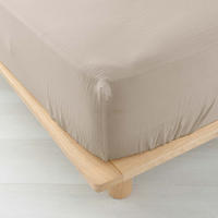SPANNBETTLAKEN aus Musselin Angelia 200/160/0,1 cm - Beige, Naturmaterialien (160/200cm) - Douceur d´intérieur