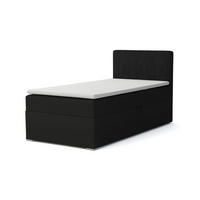 BOXBETT DON 90/200 Schwarz H4 Öffnung rechts - Schwarz, Holz/Holzwerkstoff (90/200cm) - Deine Möbel 24