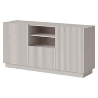 KOMMODE Liverti 150 2D1SZ - Kaschmir/Schwarz, Holzwerkstoff/Kunststoff (150/78/42cm) - MIRJAN24