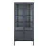 VITRINE Schwarz - Schwarz, Holzwerkstoff (80/180/35cm) - ebuy24