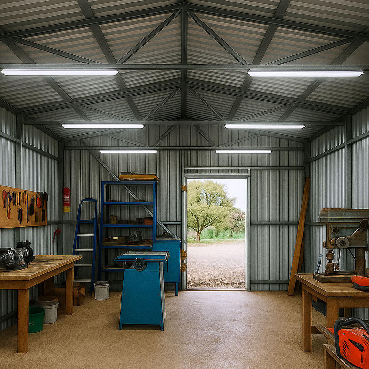 LED DECKENLEUCHTE Weiß Kunststoff - Weiß, Kunststoff (150/6.5/5.8cm)