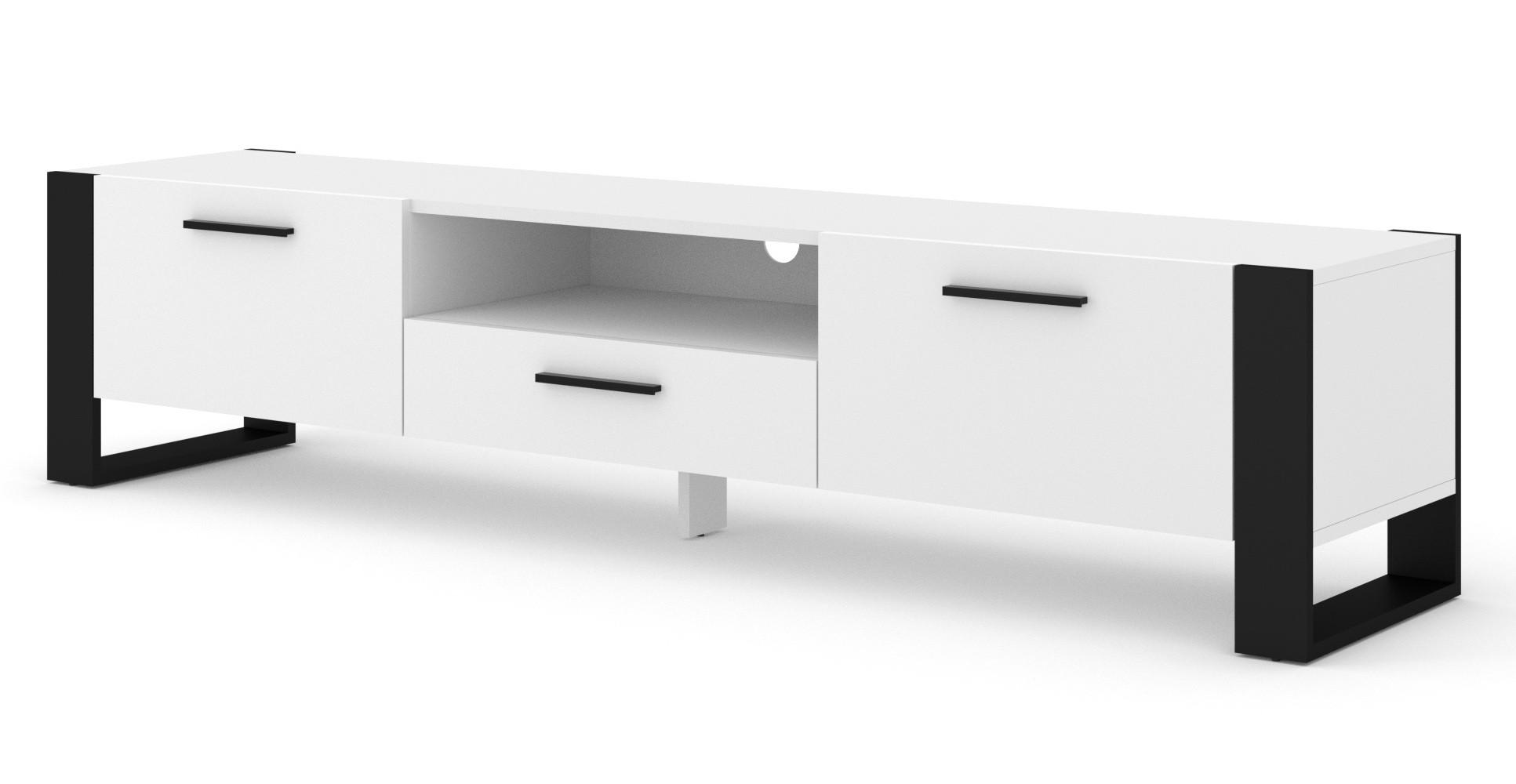 Raumhirsch Furniture TV Weiß 200x48x43 cm
