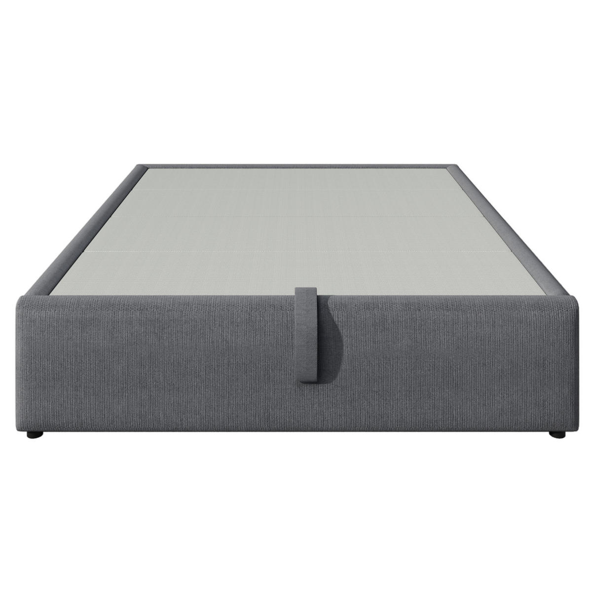 POLSTERBETT 140/200 cm Grau mit Stauraum, USB- und Type-C-Anschlüssen - Grau, Textil (140/200cm) - Flora Grace