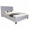 BETT LACANAU mit Lattenrost / Bett 140x190 - Hellgrau - Hellgrau, Holzwerkstoff (140/190cm) - Weber Industries