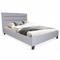 BETT LACANAU mit Lattenrost / Bett 140x190 - Hellgrau - Hellgrau, Holzwerkstoff (140/190cm) - Weber Industries