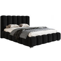 BETT Schwarz BEN 18 Mit Bettkasten 140x200 cm - Schwarz, Textil - Sepro Meble
